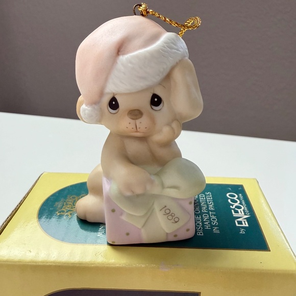 Vintage 1989 Enesco Precious Moments Christmas Is Ruff Without You Special Issue - Picture 1 of 11
